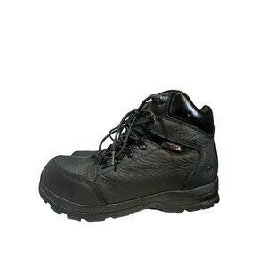 Wolverine Men's Grayson Steel Toe Waterproof Black Leather Work Boots Size 13M